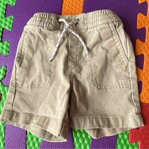 Janie and Jack Baby Boy Twill Drawstring Shorts Khaki 12 to 18 Months